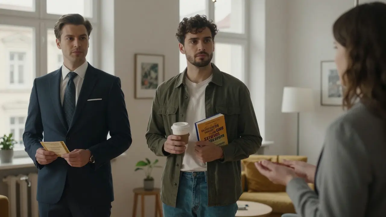 Three types of Berlin escorts — VIP, standard, and intimate — each depicted with distinct professional details and settings.